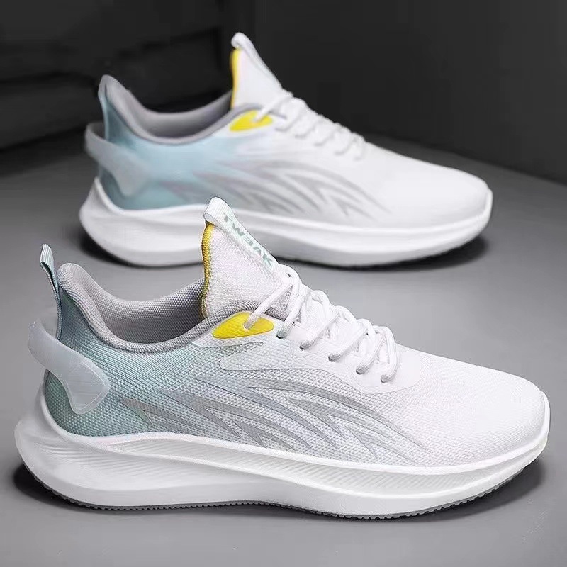 Shoe Men 2025 Autumn New Men's sports shoes, popular flying woven breathable running shoes, casual men's shoes manufacturer wholesale full figure