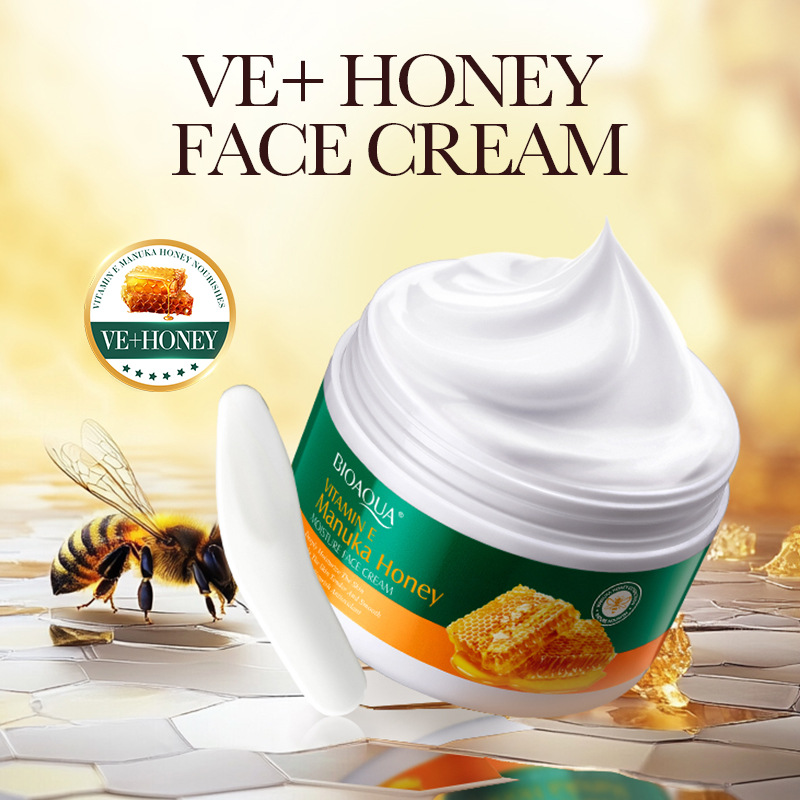 All-english Boquanya Vitamin E Manuka Honey Moisturizing Cream Cross-border export wholesale Specification drawing