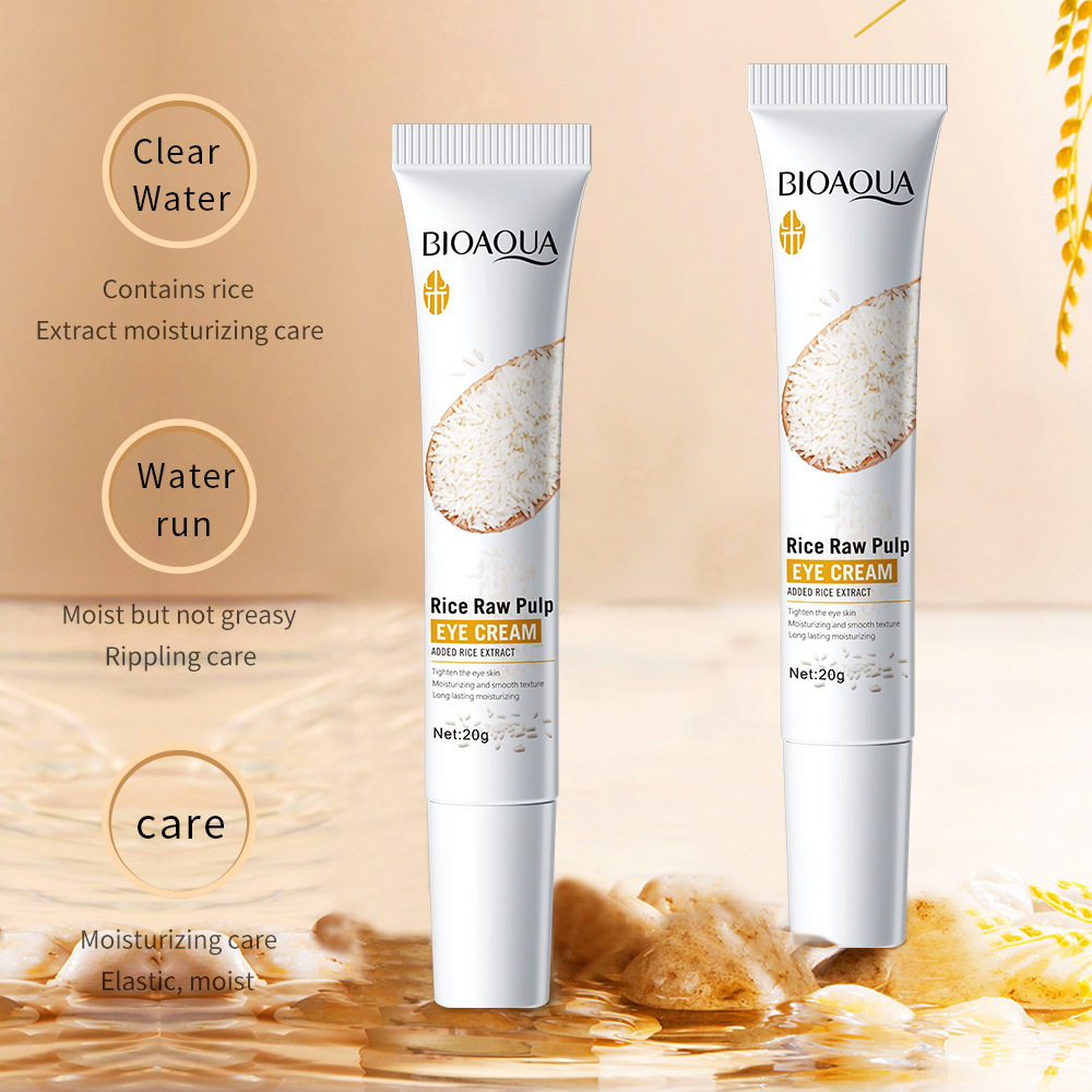 All-english BIOAQUA Rice Pureed Eye Cream Hydrates, moisturizes, brightens and nourishes the eye area cross-border wholesale details Picture