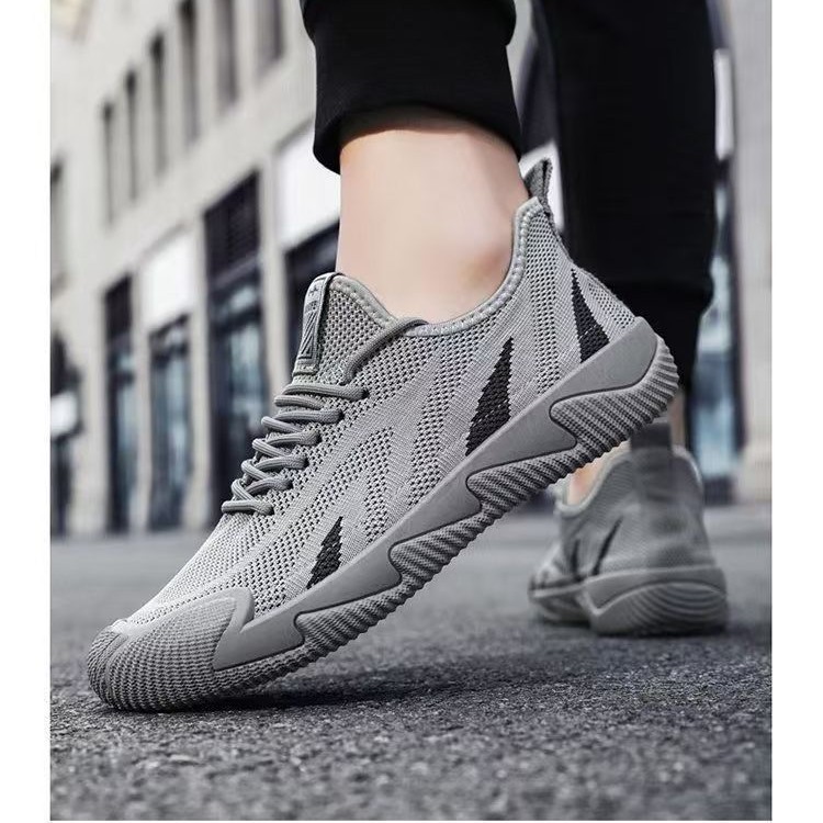 Men's shoes 2023 autumn new style casual shoes, men's running sports shoes, youth black work shoes, one-piece consignment details Picture