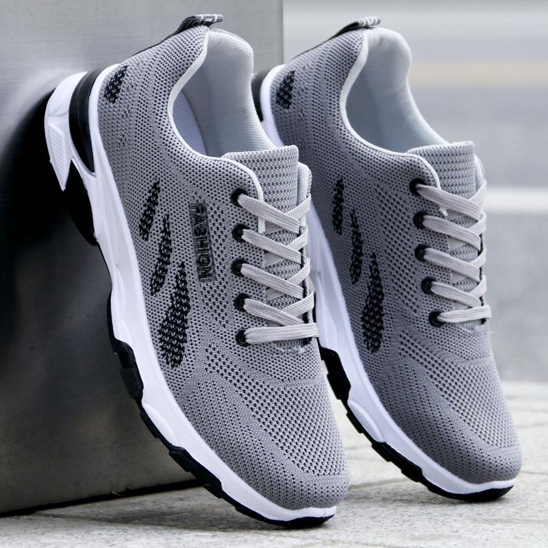 2025 New Spring/Summer men's shoes: Men's sports, casual, running, trendy shoes, mesh shoes, breathable mesh surface, autumn mesh shoes full figure
