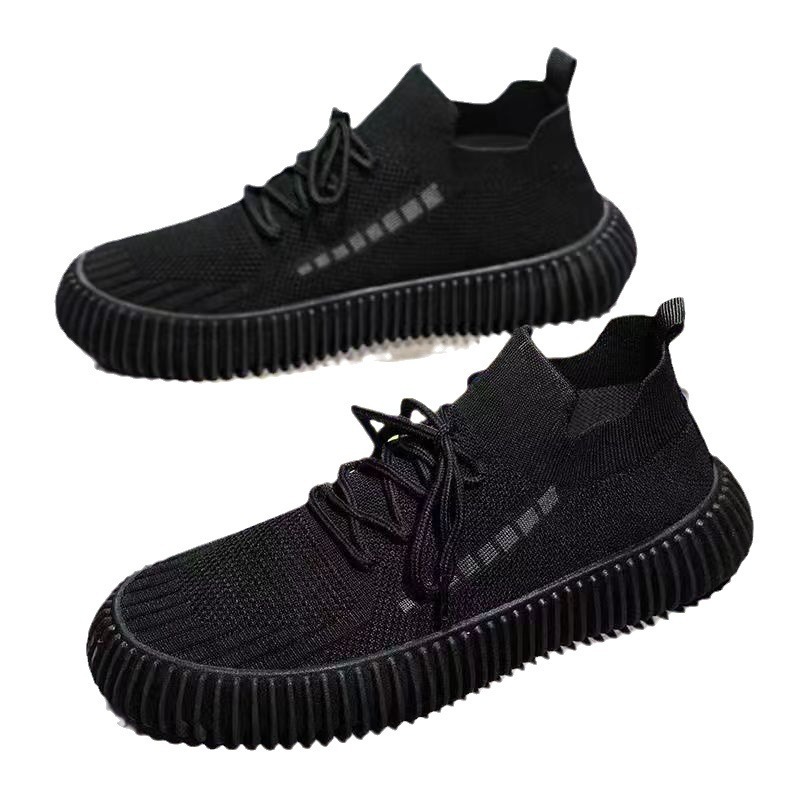 Men's autumn sports shoes with mesh breathable soft soles, ultra-light casual shoes, flat running shoes, cross-border export wholesale details Picture
