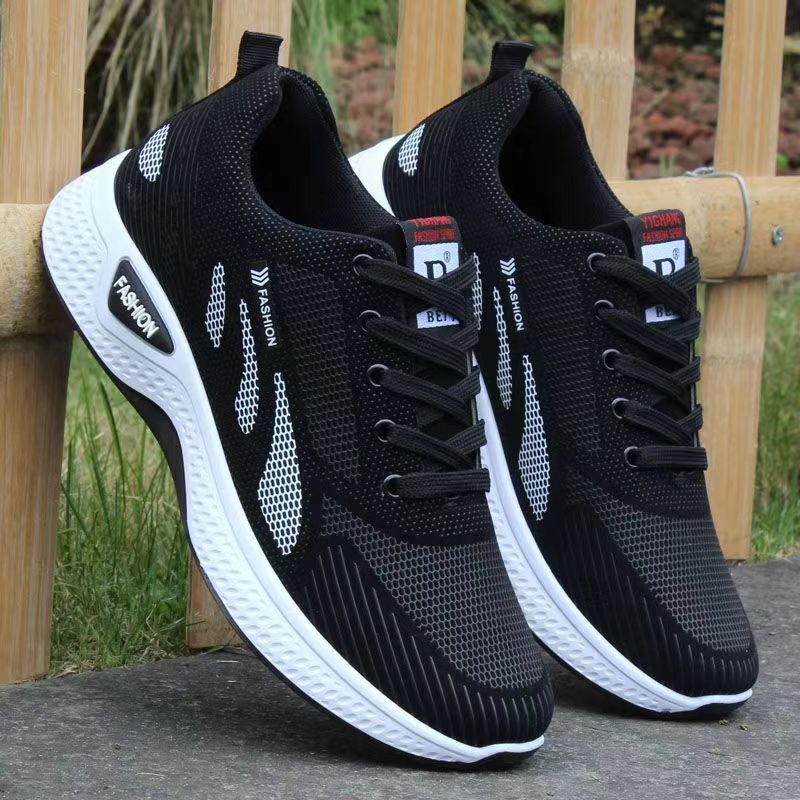 2025 New sports shoes, men's shoes, men's running shoes, low-top and low-heel casual shoes, spring lace-up soft-soled work shoes Application Scenario