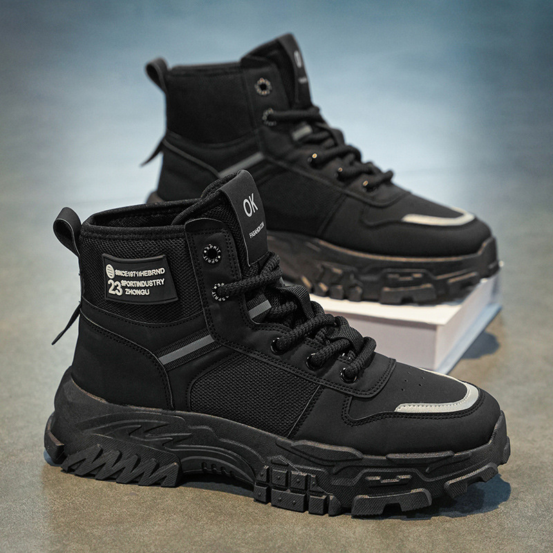 High-top Dr. Martens boots men's autumn new style retro workwear shoes Men's trendy and versatile anti-slip thick-soled sports ankle boots Application Scenario