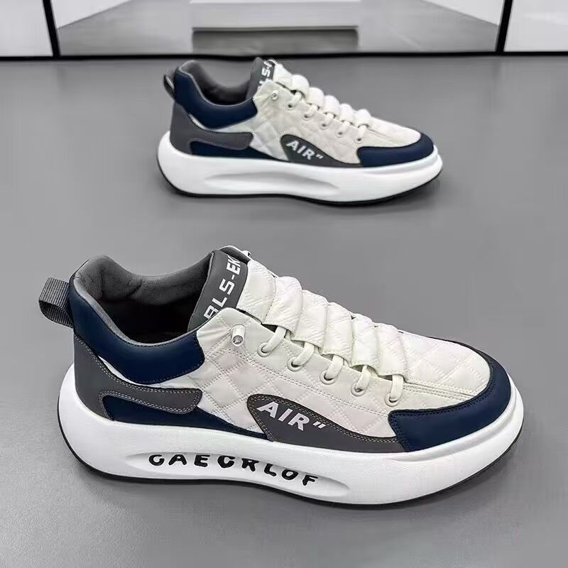 Men's winter 2025 new men's thick-soled sports running casual height-increasing Dad Forrest Gump trendy shoes little white board shoes full figure