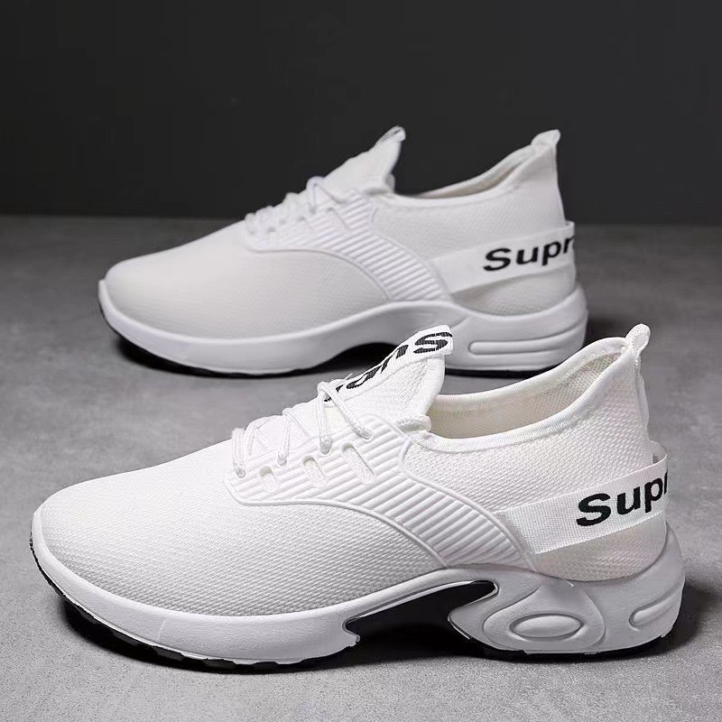 2022 Men's shoes Spring and Autumn Casual Shoes Men's trendy and versatile sports shoes Men's shoes Flying Woven breathable mesh fabric shoes Specification drawing