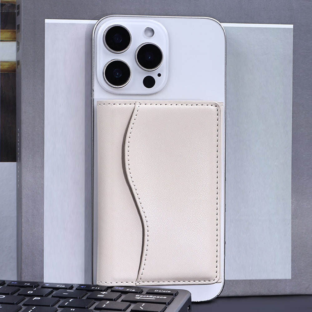 The AD370 is a universal Magsafe phone holder with a super large capacity and a foldable magnetic card holder details Picture
