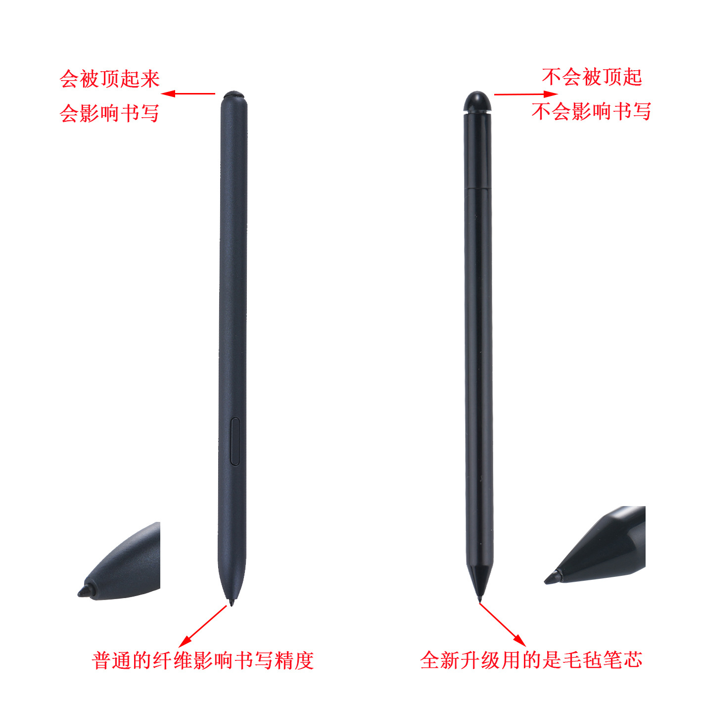 Applicable to Xiaoyuan Smart Practice Book S1 A1, stylus learning and practice Machine S2, magnetic pen cap eraser Electromagnetic pen Specification drawing