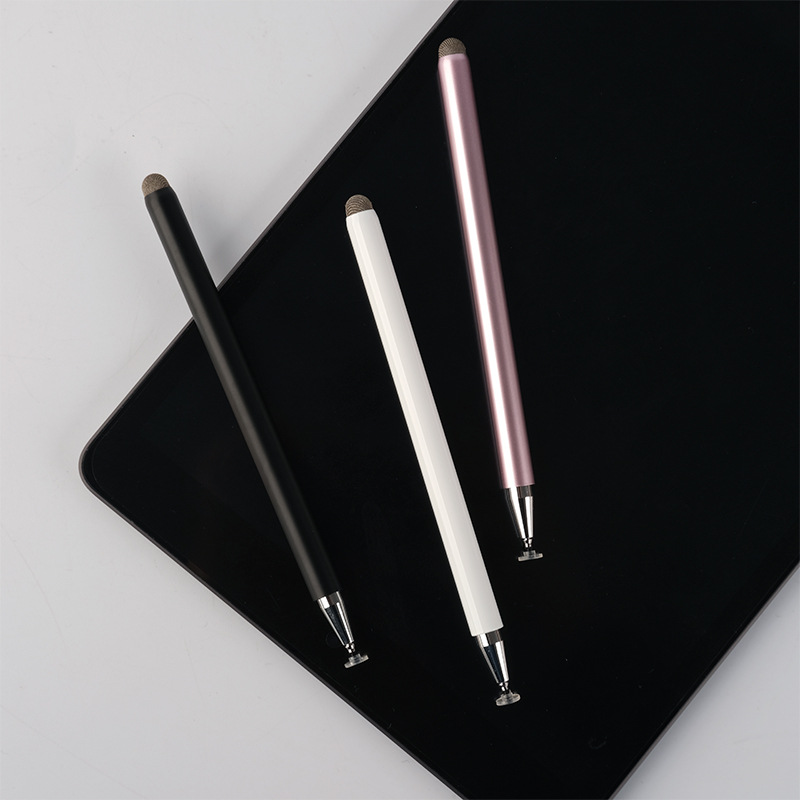Dual-purpose fiber cloth head mobile phone universal touch capacitive pen, transparent disc touch screen touch pen, handwriting pen in stock Application Scenario