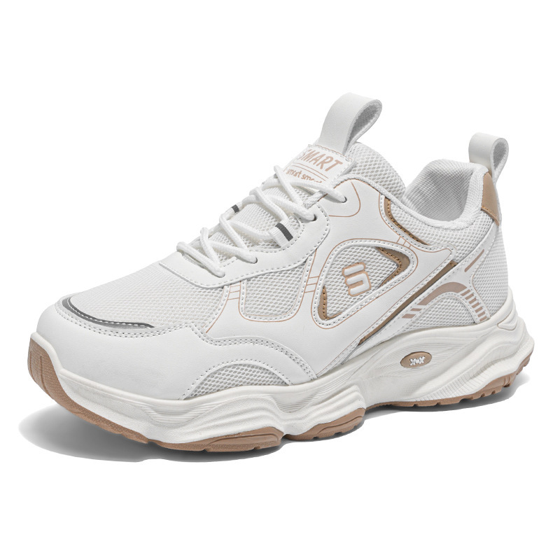New men's shoes for Spring 2025: Breathable mesh shoes for men, trendy and versatile thick-soled sports shoes, casual dad shoes for men Item Picture