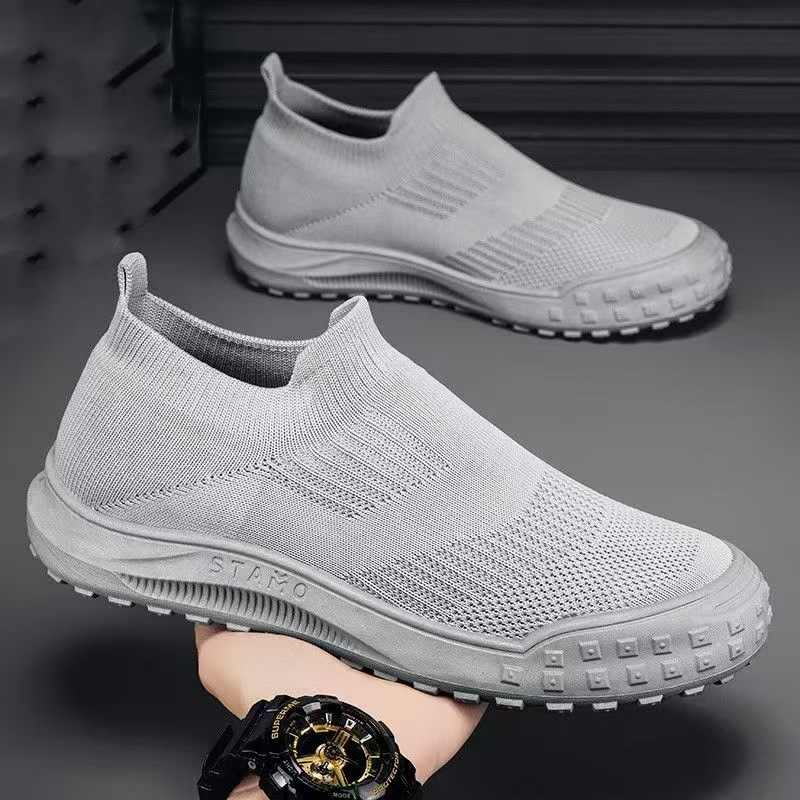 Wholesale of new men's and workwear shoes for summer 2025, export casual, breathable and comfortable shoes, cross-border work shoes and hiking shoes details Picture