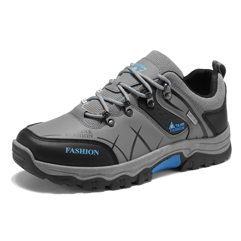Spring new men's hiking shoes, breathable, anti-slip, wear-resistant, sports and casual work shoes, labor protection shoes for men Item Picture