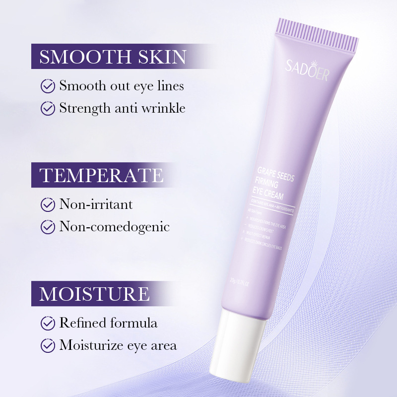 SADOER Grape Seed Firming and Repairing Eye Cream for skin rejuvenation and firming around the eyes, cross-border export wholesale details Picture