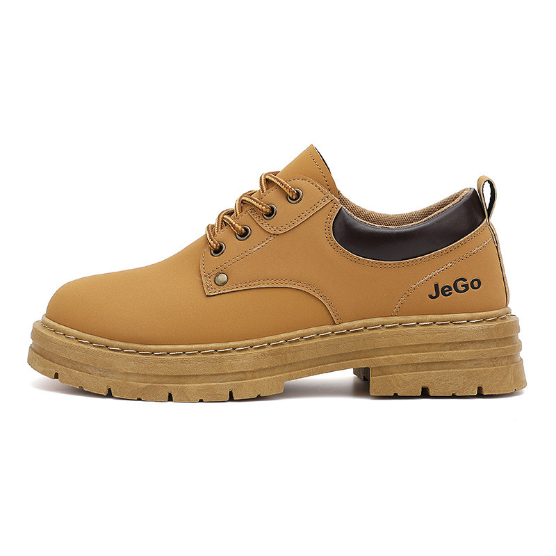 New breathable Martin boots for men in autumn, Korean style, trendy, versatile, anti-slip, durable, casual workwear and safety shoes for men Item Picture