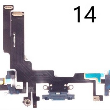 Compatible with iphone 7p, 8p, X, XS, XR tail plug ribbon cables, 11, 12, 13, 14 USB charging cable interfaces Specification drawing