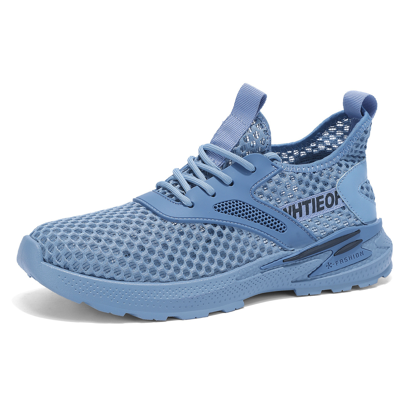 Summer new men's shoes 2025: Thin, breathable, anti-slip, sporty soft soled men's casual and trendy shoes with perforated mesh upper Item Picture