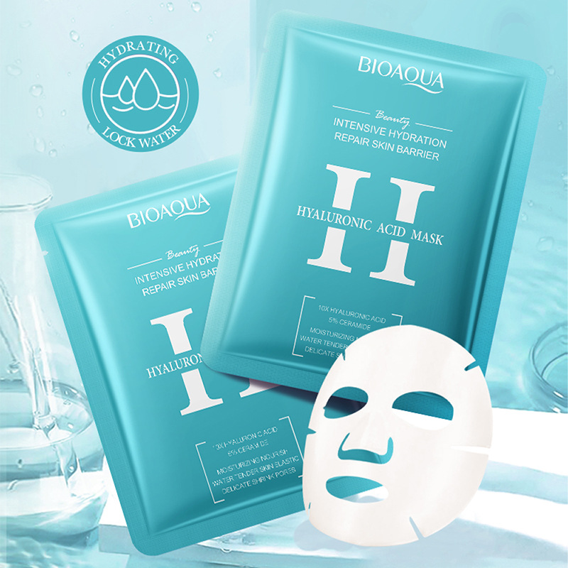 All-english BIOAOUA Hyaluronic Acid Intensive Hydrating Nourishing Facial mask Cross-border export wholesale Item Picture