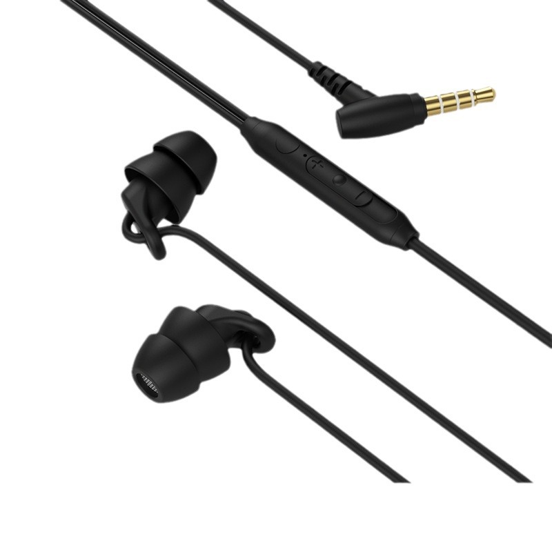 Wholesale of in-ear silicone sleep headphones specifically designed for side sleep without ear pressure, noise-cancelling wired headphones for computers and mobile phones Item Picture