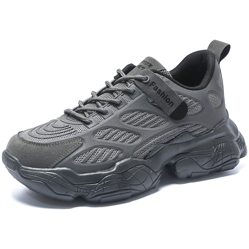2024 Men's autumn New breathable mesh shoes, Korean style versatile thick-soled sports shoes, casual dad trendy shoes Item Picture