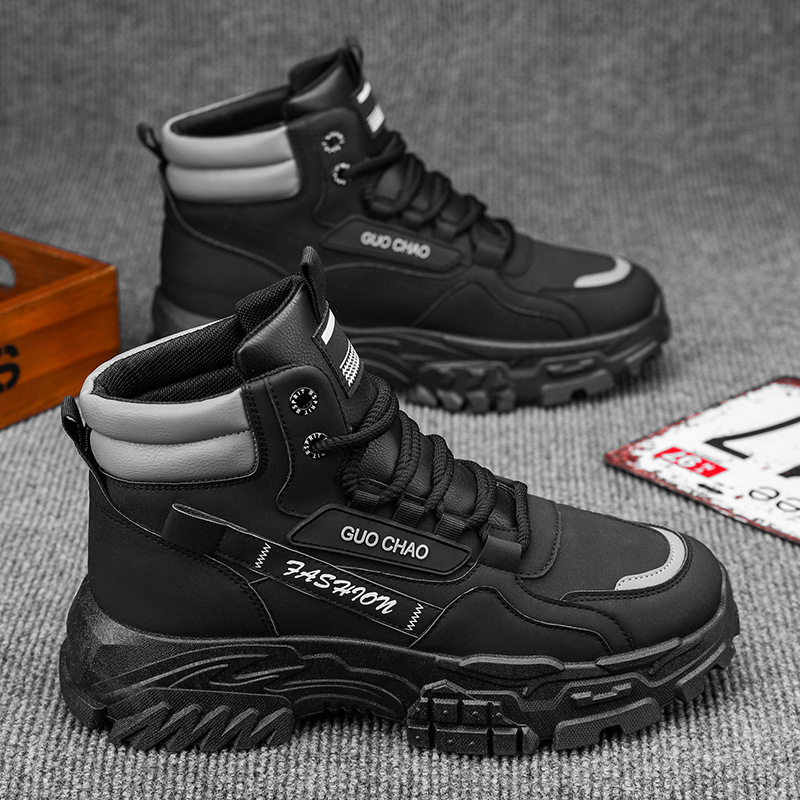 High-top Dr. Martens boots, men's autumn new workwear shoes, men's trendy and versatile thick-soled anti-slip sports and casual ankle boots Application Scenario