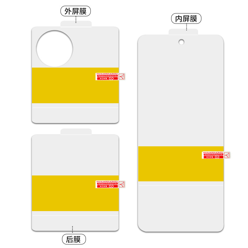 This anti-scratch and anti-fingerprint soft film is suitable for Samsung GalaxyzFlip7/w25flip positioning stickers and foldable screens Item Picture