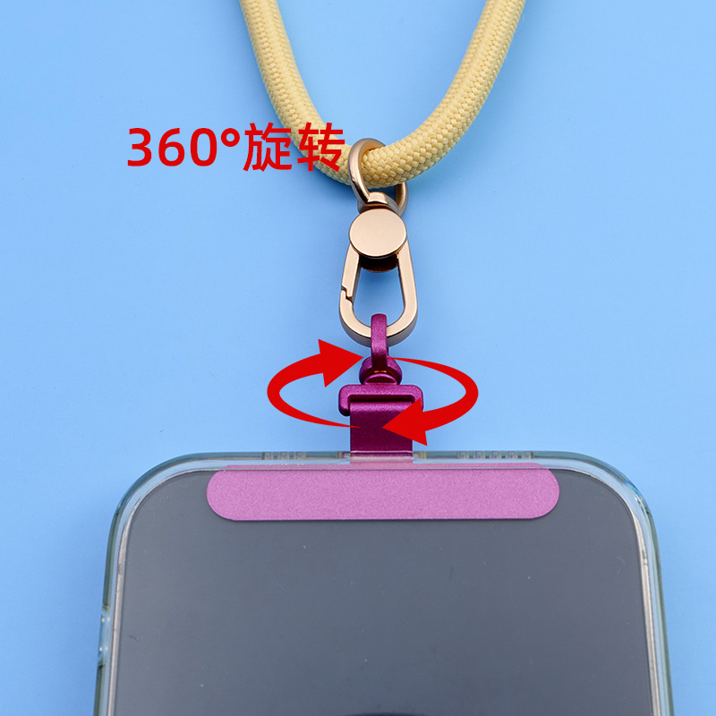 High-quality, ultra-thin, rotatable phone clips, scratch-resistant hardware sheets, stainless steel pads, phone lanyards, and hanging plates in stock Specification drawing