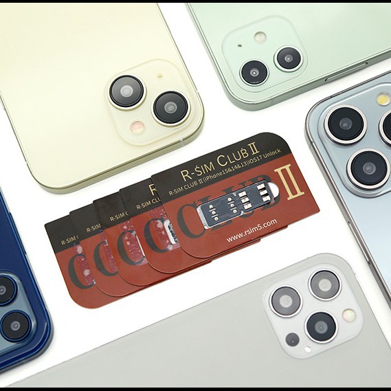 The new RSIMCLUB2 unlock card sticker for ios17 system unlocking is suitable for iPhone 6-15 Pro Max Application Scenario