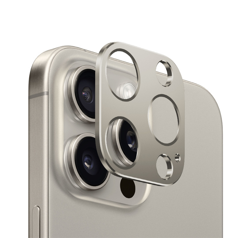 This titanium alloy anti-drop film is suitable for IPhone15ProMax and iPhone 16 lens film Item Picture