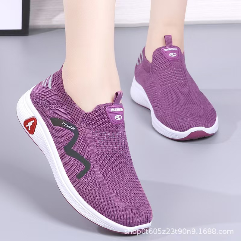 Brand out-of-stock genuine comfortable walking shoes for middle-aged and elderly people, lightweight one-step mom shoes, anti-odor and wear-resistant men's and women's shoes Specification drawing