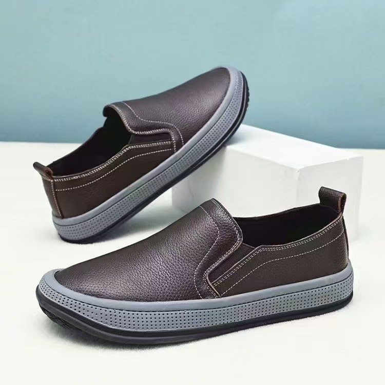 Spring 2025 new casual dad shoes, round-toed men's shoes and lazy shoes for export wholesale Specification drawing