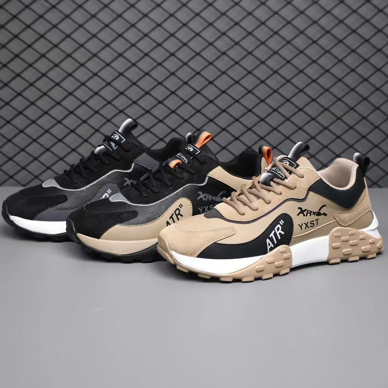 Casual best-selling men's shoes, trendy and versatile running shoes, lightweight, anti-slip, breathable, men's soft soles, durable and comfortable for sports men details Picture