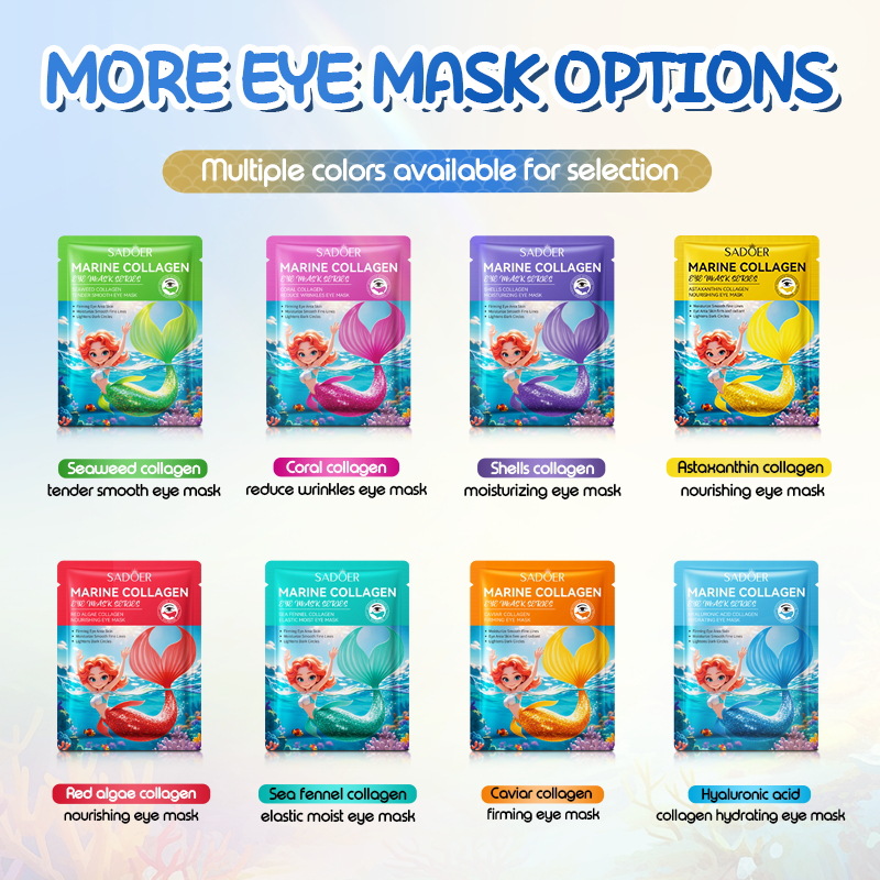 Full English SADOER caviar Collagen Firming Eye Mask, Hydrating and Nourishing Eye mask cross-border export wholesale full figure