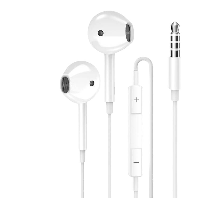 Pisen wired headphones, semi-in-ear, 3.5mm round hole, round head, high sound quality, mobile phone line control, Android sports games Item Picture