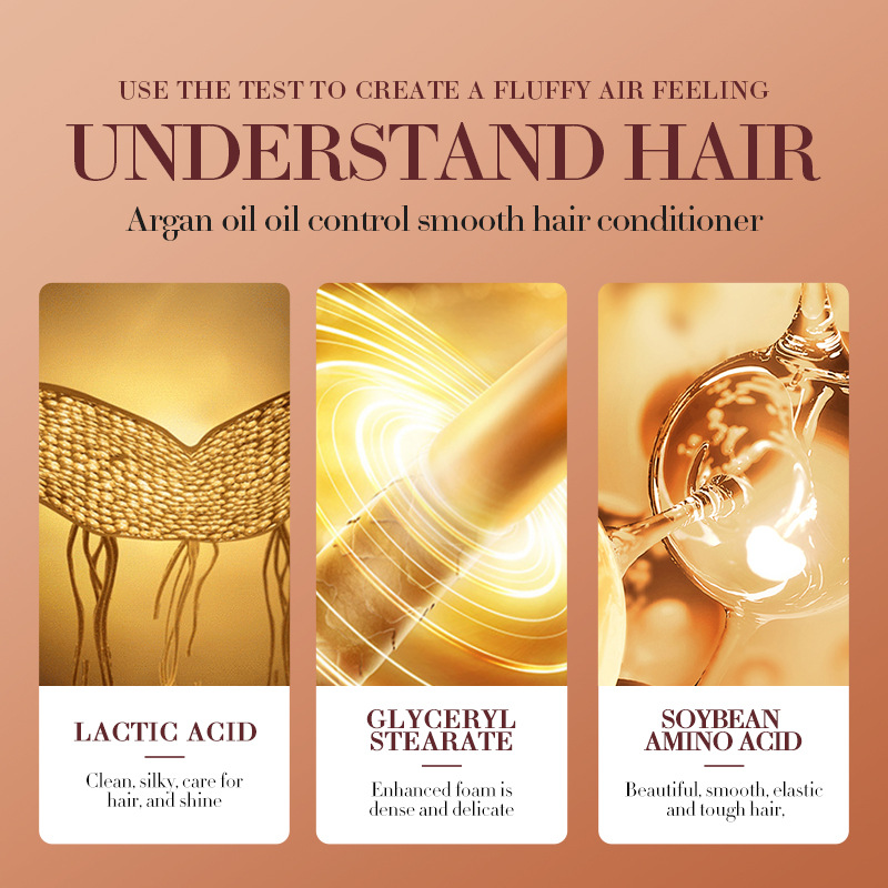 Cross-border wholesale of SADOER Argan Oil Control Softening Hair Conditioner and Voluminous softening Hair Mask in English Item Picture