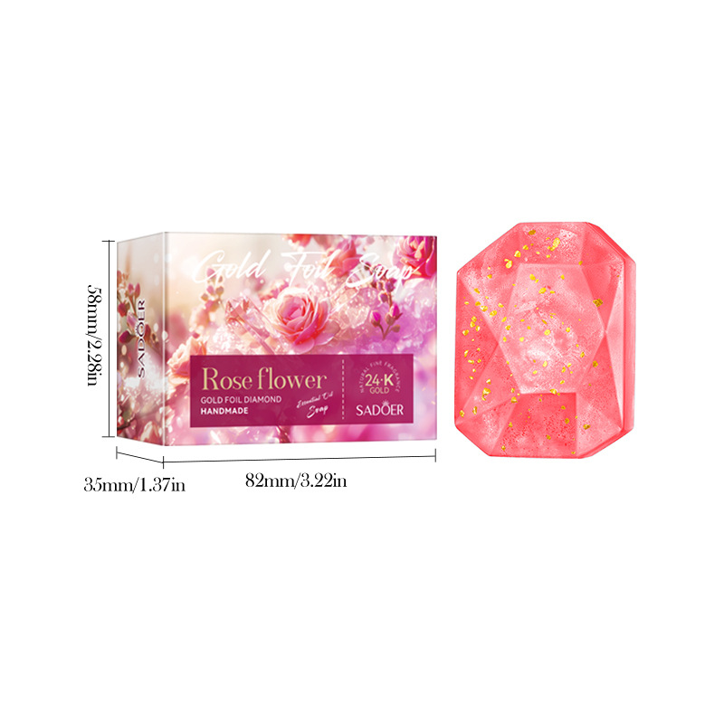 SADOER rose gold foil Diamond handmade essential Oil Soap cross-border export wholesale Application Scenario