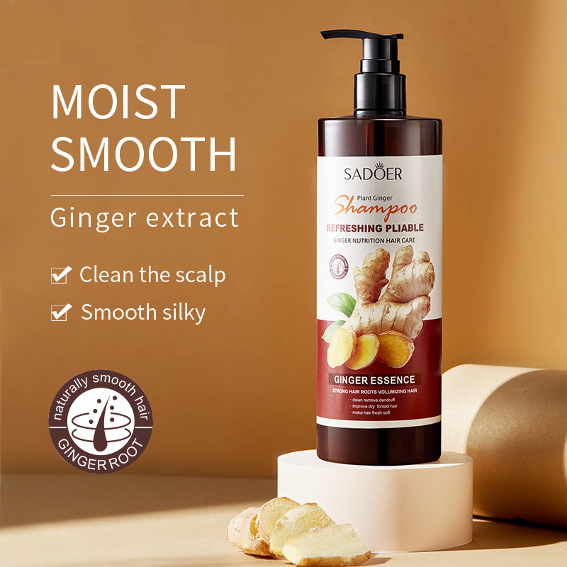 SADOER Ginger Shampoo for cleansing, dandruff removal, softening and care, cross-border export wholesale details Picture