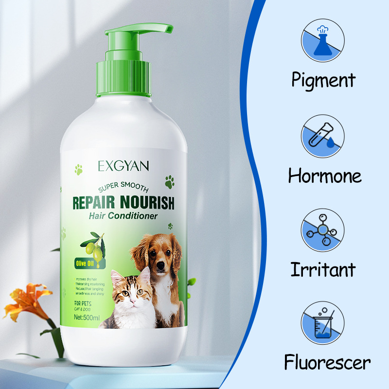 EXGYAN pet olive Conditioner, pet cat and dog conditioner, cross-border export wholesale Specification drawing