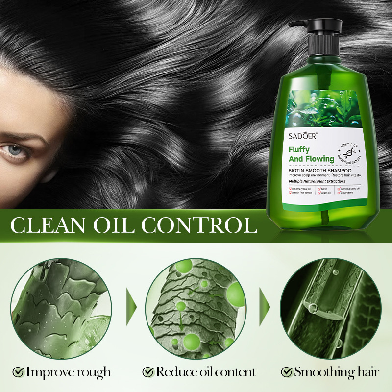 SADOER Biotin Softening Shampoo Deep Cleansing Shampoo in English, cross-border export wholesale details Picture