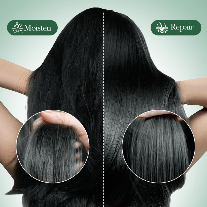 The all-English SADOER one-minute oil keratin softening and repairing hair mask improves frizz and softness. Cross-border export Application Scenario