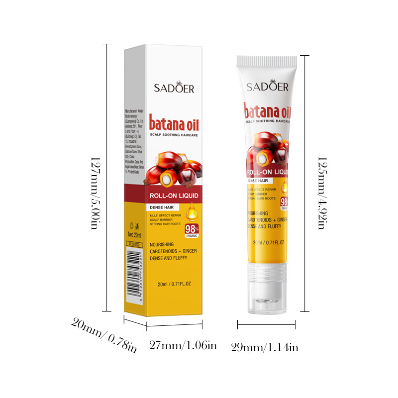 Cross-border export wholesale of SADOER Scalp Soothing and Dense Roll-on Smooth Hair Conditioner in full English Item Picture
