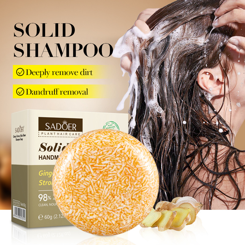 Full range of SADOER ginger hair root shampoo and anti-dandruff shampoo in English, cross-border export wholesale details Picture
