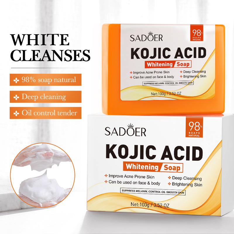 All English SADOER kojic acid whitening soap, handmade soap, bath soap, body cleansing soap, cross-border export wholesale Application Scenario