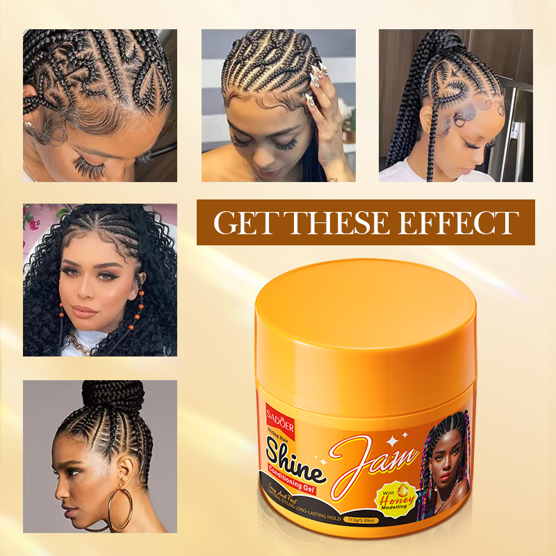 All-english Sadoer-shaped shiny jam Hair Gel 113g Smooth Hair Conditioner Cross-border export wholesale Item Picture