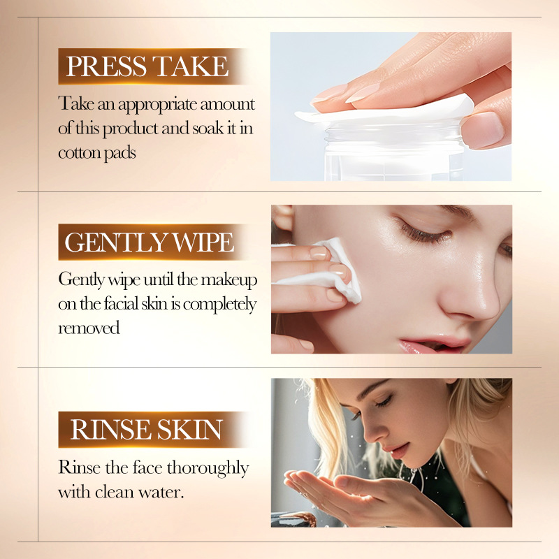 All-english BIOAOUA rice purees Gentle and Refreshing Makeup Remover Water for makeup cleaning and makeup removal cross-border export wholesale details Picture