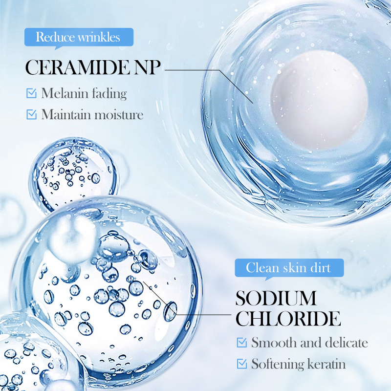 SADOER ceramide Milk Whitening Bath Salt Cleansing Body Wash cross-border export wholesale Specification drawing