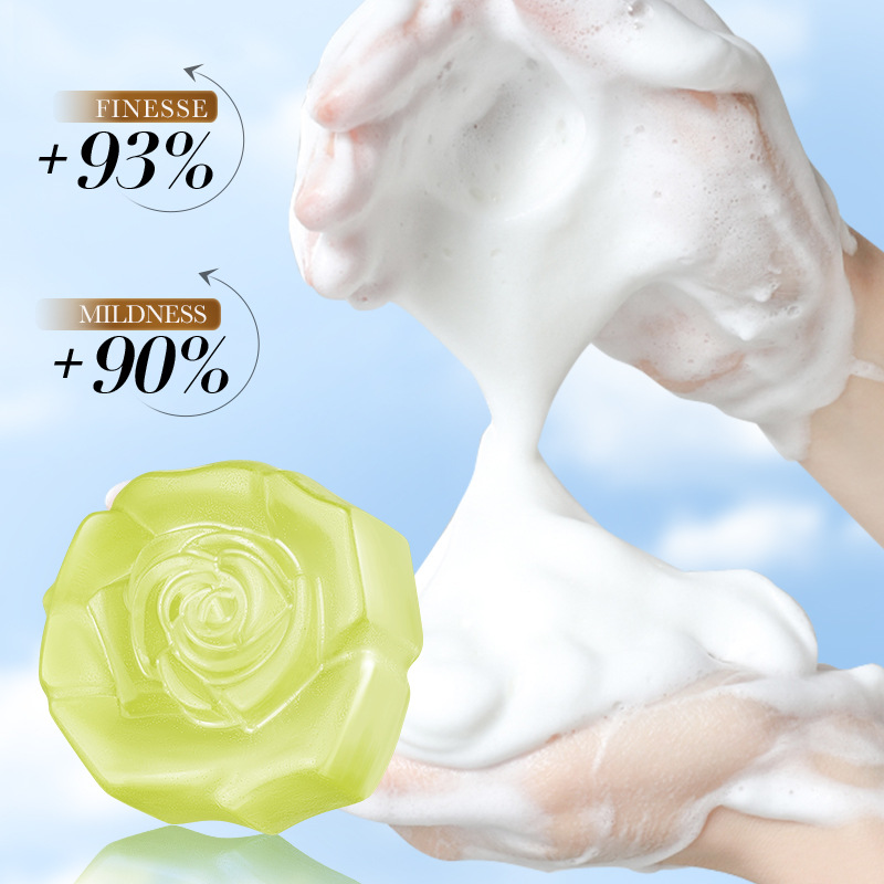 SADOER fresh ginger essential Oil Soap, handmade soap for cleansing the body, universal soap for cross-border export wholesale Specification drawing