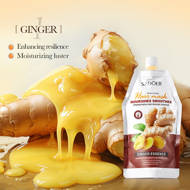 Full English SADOER Ginger Softening, Nourishing and Repairing Hair Mask, moisturizing and nourishing hair mask cross-border export wholesale Specification drawing