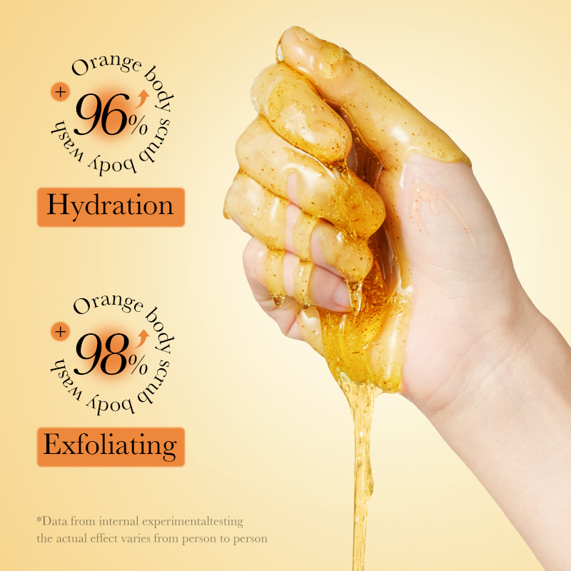 All-english SADOER orange Body Scrub Body Wash, cross-border export wholesale of cleansing body wash Application Scenario