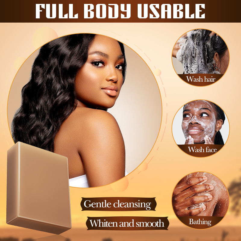 SADOER African handmade essential Oil Black Soap for cleansing the body, universal handmade soap for cross-border wholesale trade Application Scenario