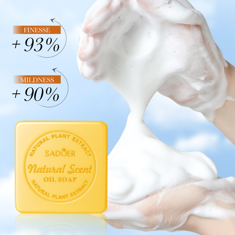 SADOER natural honey essential oil soap for cleansing the body, universal handmade soap, cross-border export wholesale Specification drawing